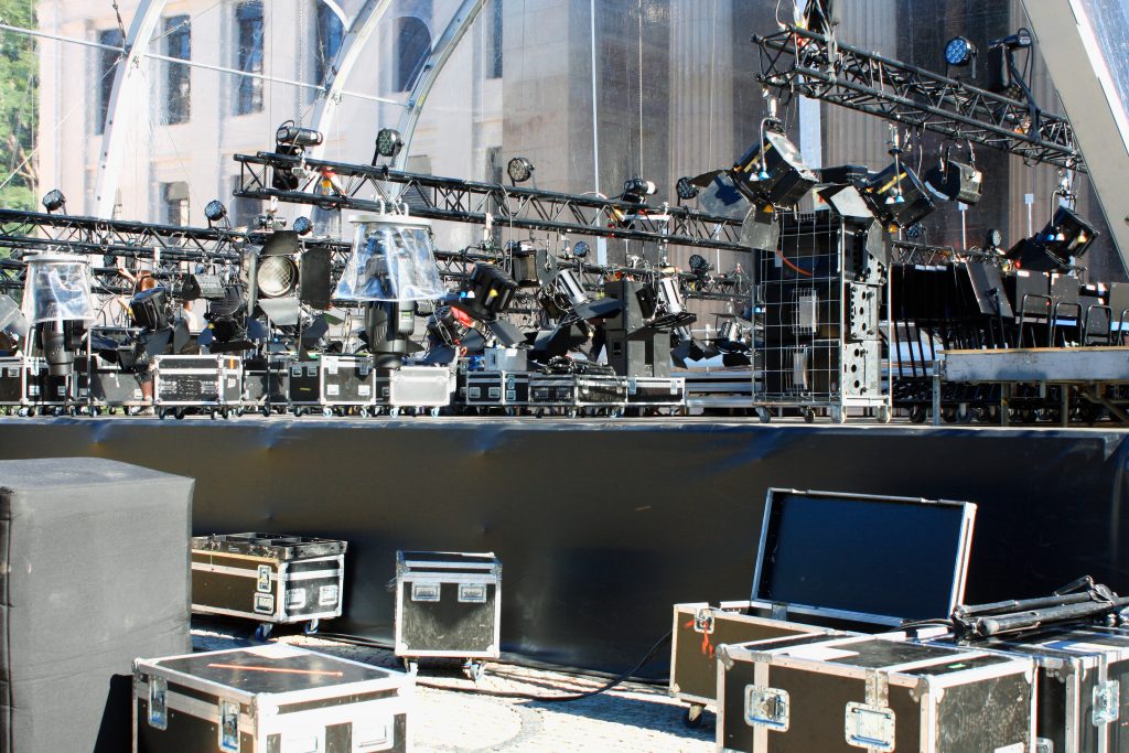 The Stage lights on a console in a sunny day